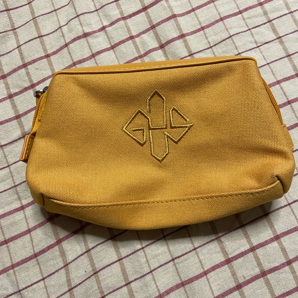 ETTINGER Mustard Gold ANA Dopp Kit Bag